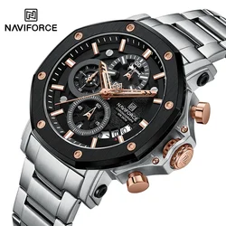 NAVIFORCE NF8065 Original Brand Watches For men NF8065 Quartz Chronograph Fashion With Date Display Relogio Masculino