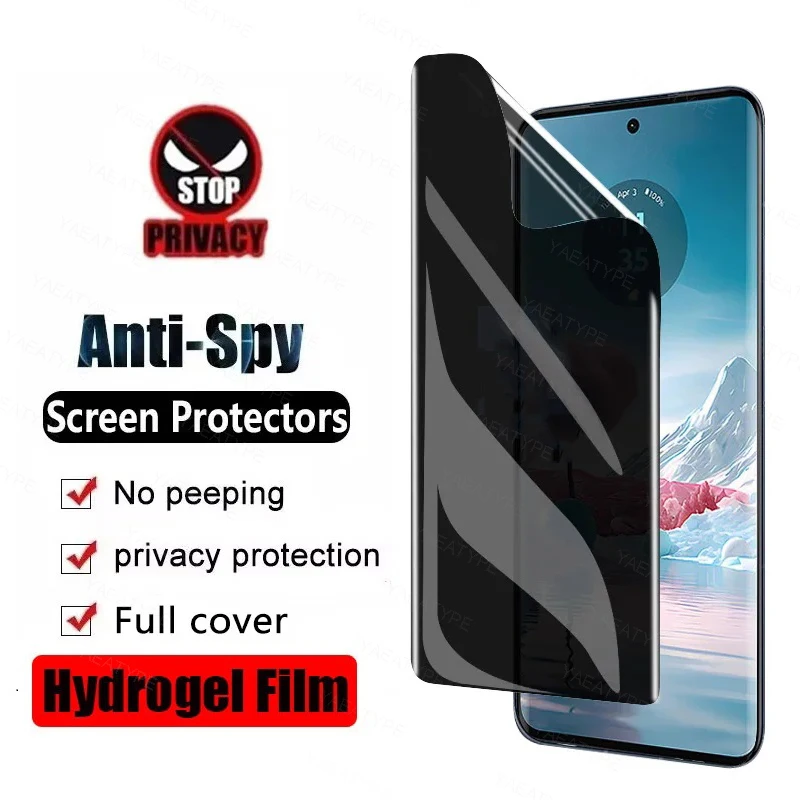 Privacy Hydrogel Film For Samsung Galaxy A15 A25 Jump3 S23 FE SM8450 S23 FE Exynos Anti-Spy Screen Protector