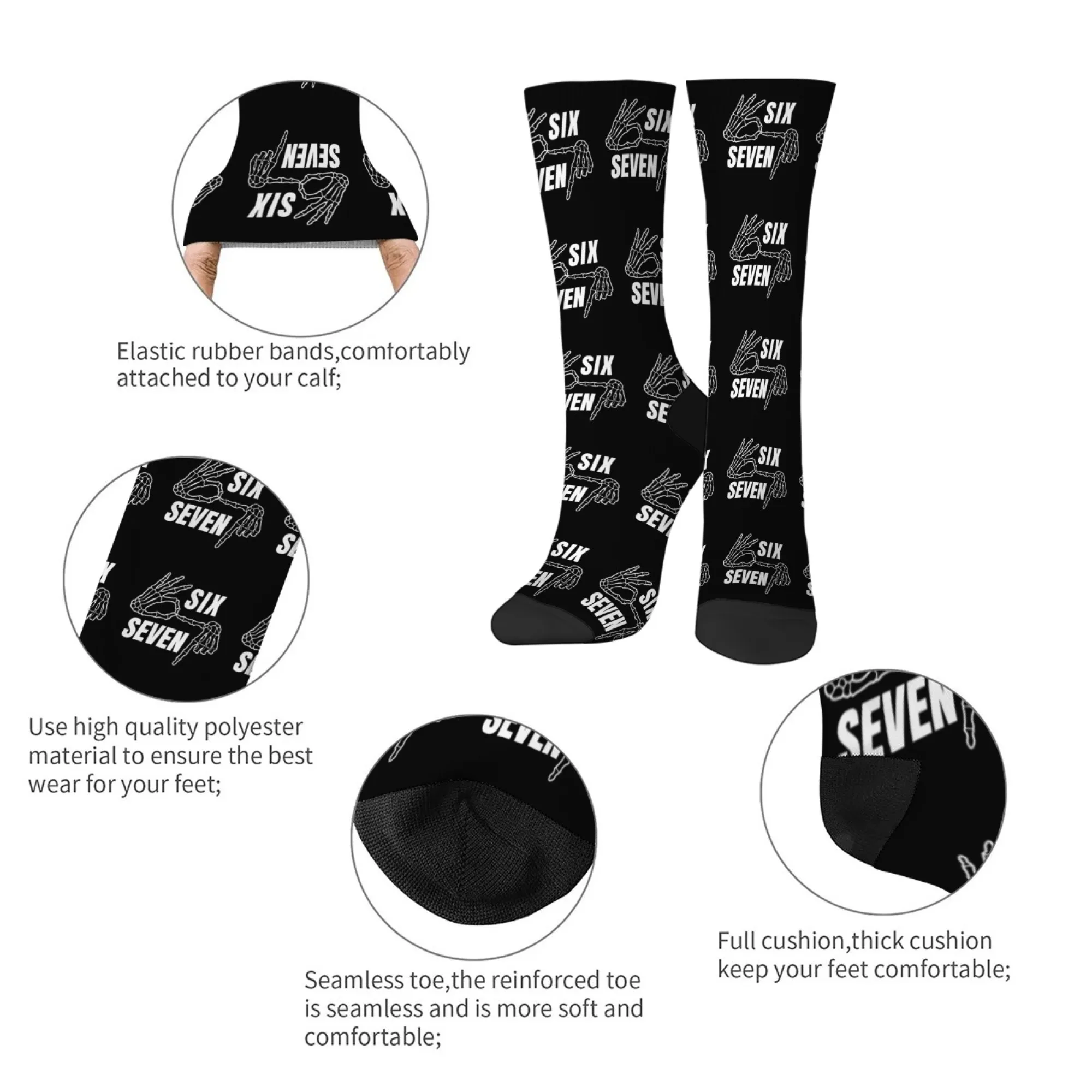 ستة سبعة إصبع الفن الرجال الجوارب مريحة عادية ريترو موضة الجوارب مجنون الشارع الهيب هوب الجوارب الجدة جوارب بأشكال مضحكة هدية