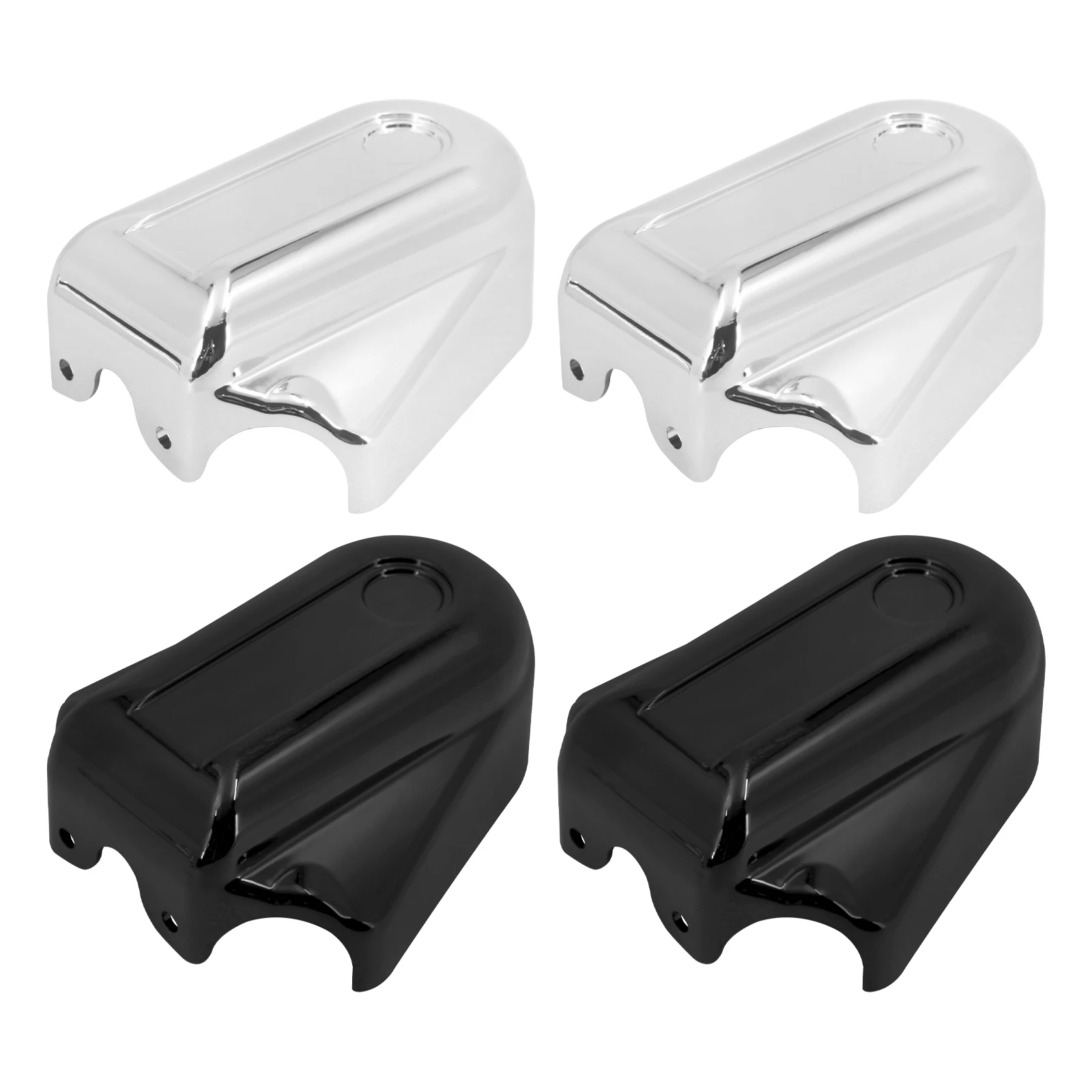 Motorcycle Black/Chrome Bar Shield Rear Wheel Axle Cover Swingarm Cap For Harley Softail Night Train FXSTB FLSTN FLSTC 2008-2017