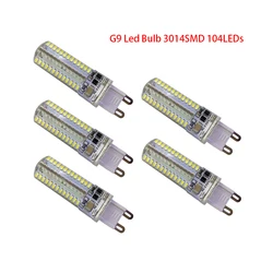 5pcs G9 Led Bulb 12W Chandelier Spotlight Light  AC220V/110V SMD3014 104leds Home Energy Lighting  Replace 30/40W Halogen Lamp