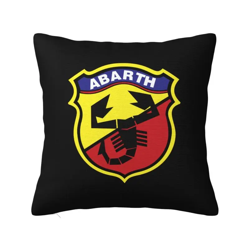 Abarth C Cool Print Pillow Case for Home Office Car Decor Soft Cozy Pillowcase Polyester Throw Pillow Cover 18x18 Inches