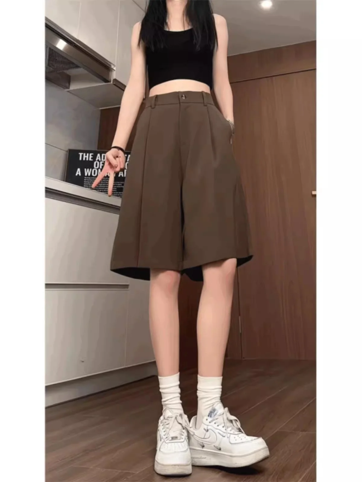 

Мужские летние тонкие шорты из ледяного шелка Bermuda, быстросохнущие, повседневные, свободные, до колена, спортивные, в американском стиле, длиной до колена