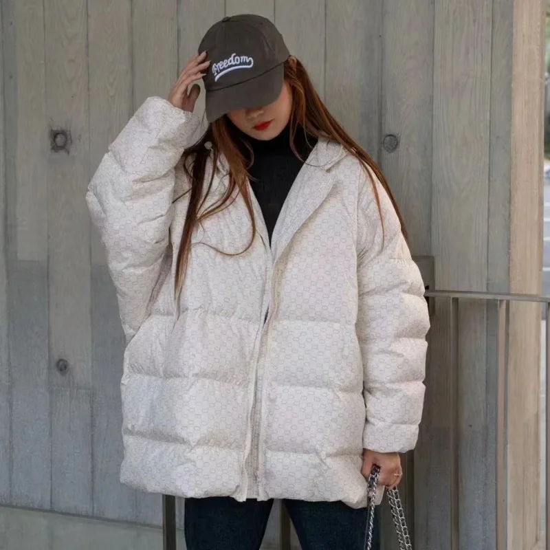 

Winter Hooded Jacket for Women 2024 New Korean Fashion 90% White Duck Down Coat Loose Fluffy Thick Warm Windproof Parkas Outwear