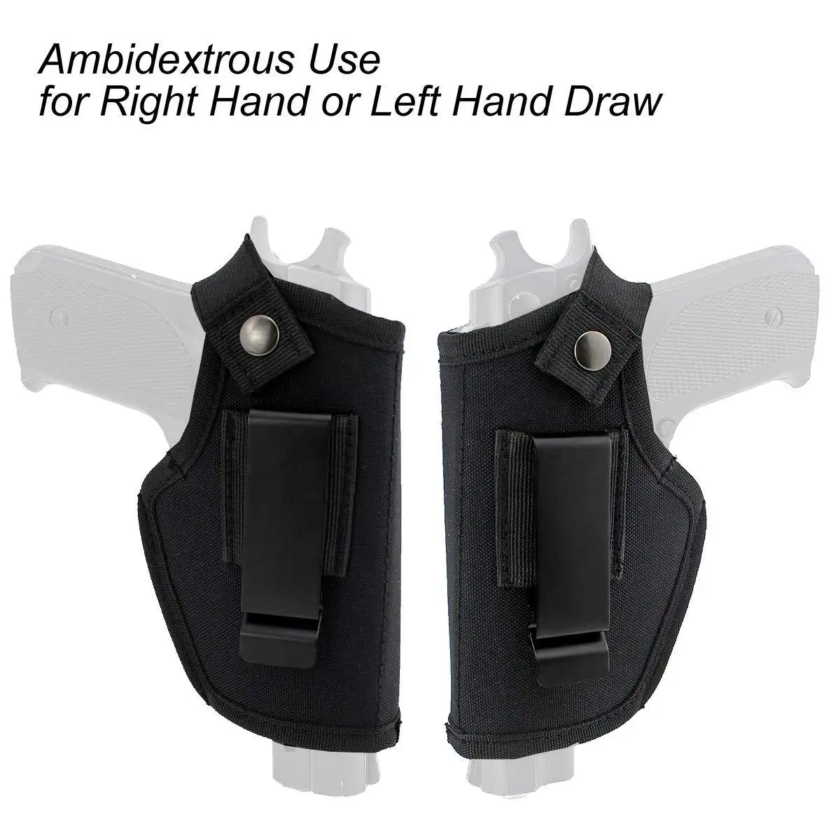 Concealed Carry Holster OWB IWB Nylon Left/Right Universal Holster Air Gun Pouch Outdoor Gear for Glock 19-43  Holster Tactical image 6
