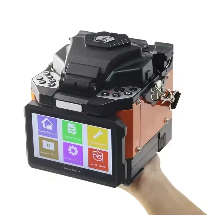 FT168A High Accuracy Fiber Optical Fusion Splicer 6 Motors Optical Core Welder Quick Splicing