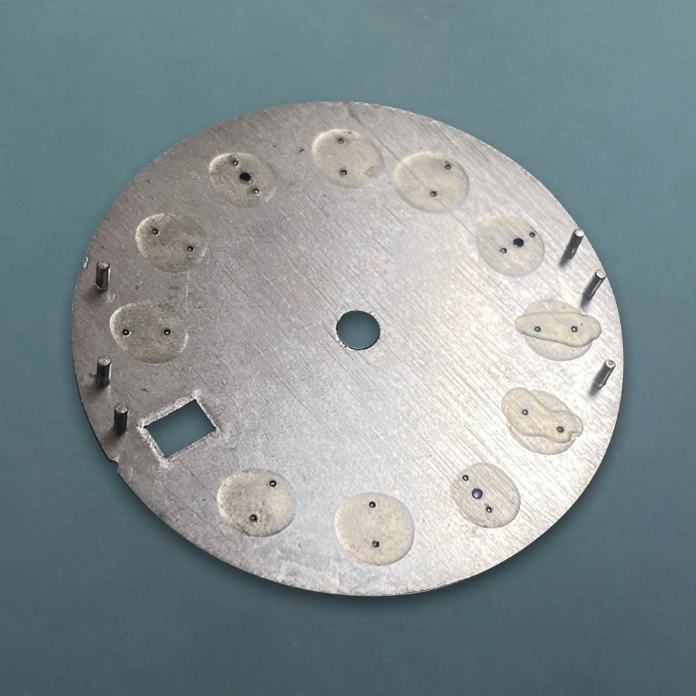 28.5mm S Logo Sunburs Dial Fit NH35/NH36 Japan Movement Green Luminous Dive High Quality Dial Watch Modification Accessories