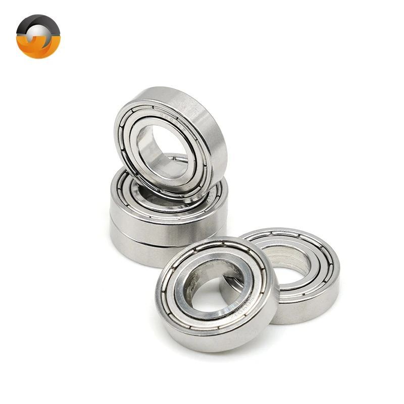 4PCS Stainless Steel S6901ZZ 12x24x6 mm ABEC-7 Miniature Deep Groove Ball Bearings High Performance 304