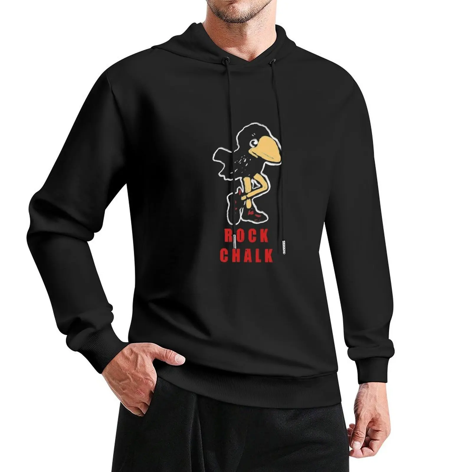 Vintage Jayhawk - KU Pullover Hoodie autumn men's sweat-shirt fashion men hooded shirt tracksuit men