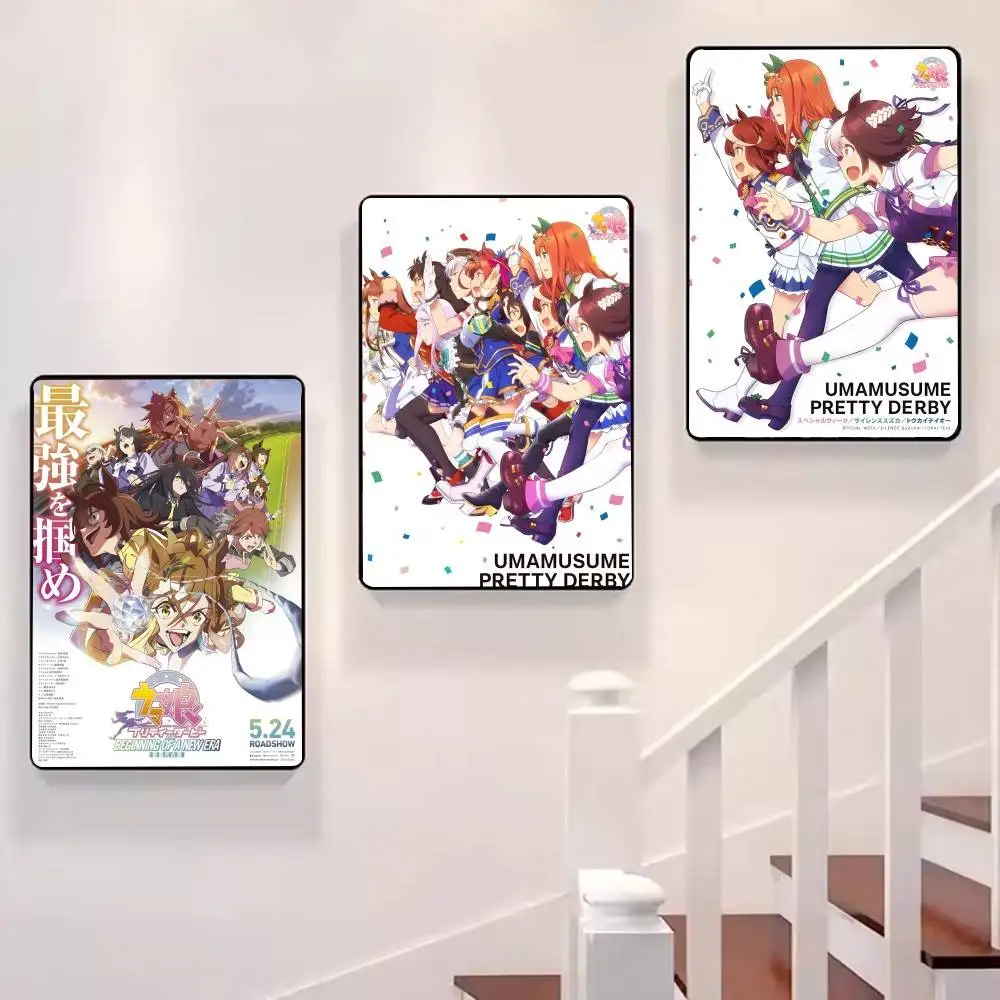 ملصقات ملصقات عالية الجودة من Game U-Uma Musume Pretty Derby هدية لغرفة المعيشة لوحة تزيين الجدران الجمالية