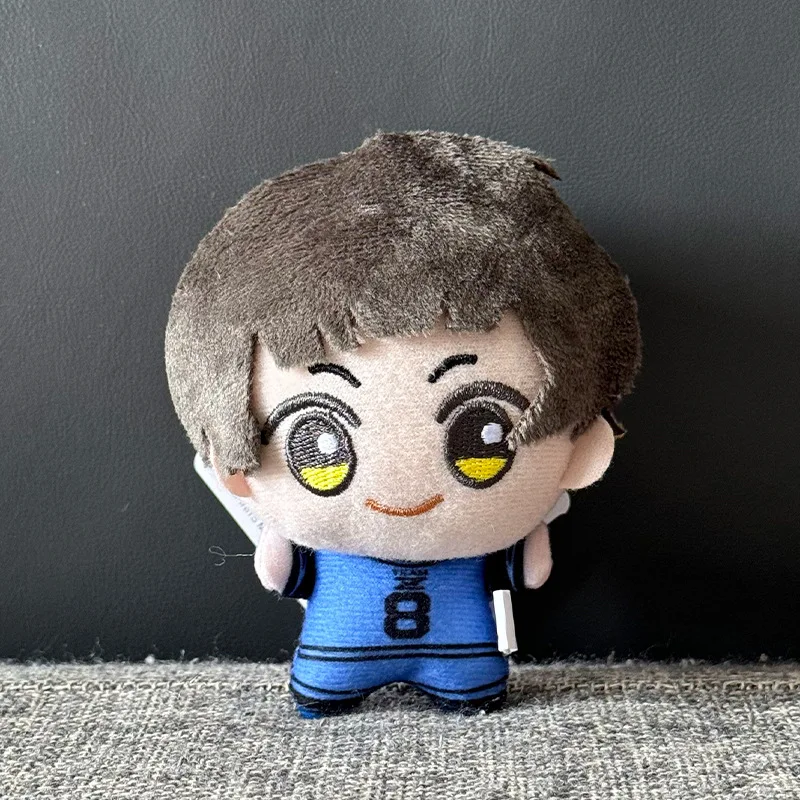 10cm Blue Lock Kawaii Q-Version Plüschfigur Itoshi Sae Anime-Plüsch-Schlüsselanhänger Taschenanhänger Spielzeug als Geschenk