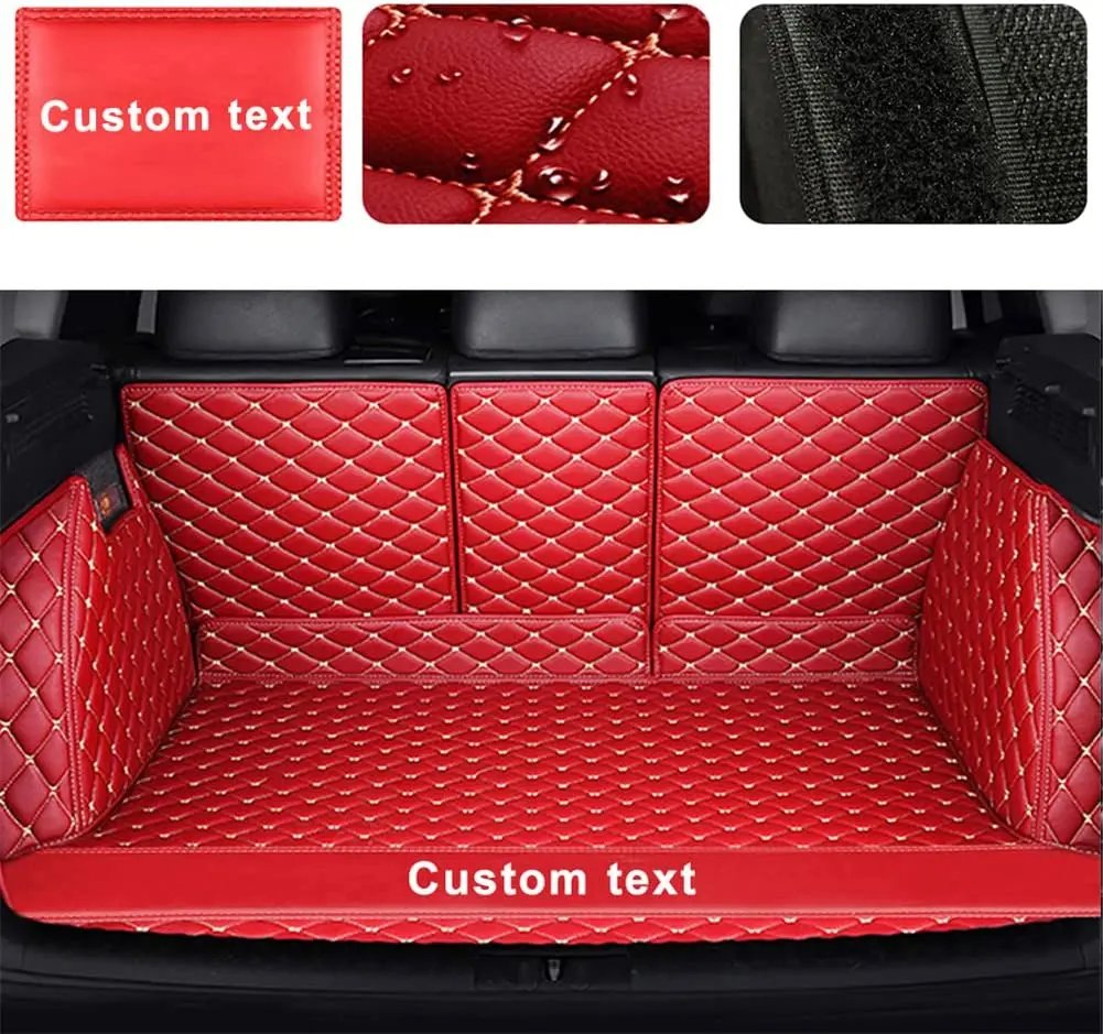 

Custom Car Cargo Mat For Audi A6 c7 Avant Kombi 2018 Full Surrounded Car Boot Liner Leather Trunk Carpet Liners