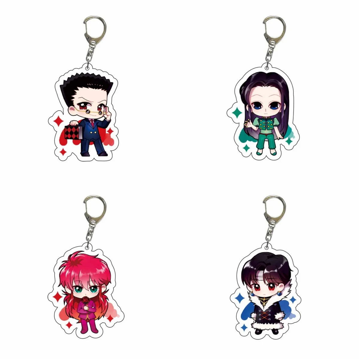 

Anime hunter x hunter 6CM Acrylic Keychain Model Cosplay Characters Ornament Accessories Collection Gifts