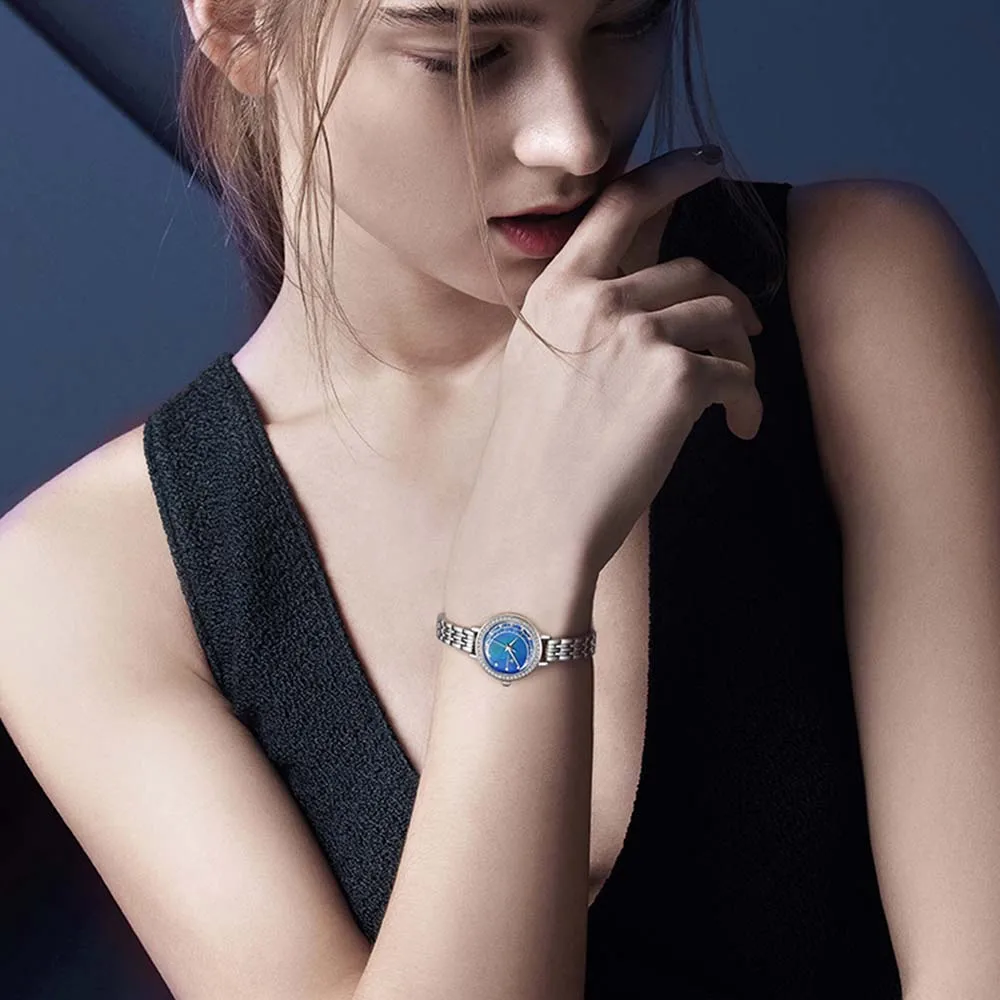 Mark Fairwhale Elegant Women's Quartz Wristwatch Stainless Steel Strap Waterproof Casual Fashion Women watch Dress Gifts montre