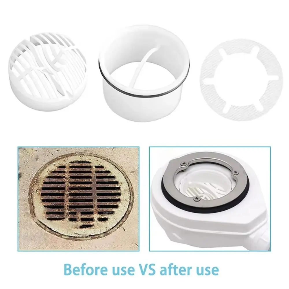 Replaceable Sink Strainer Anti-Odor Anti-clogging Shower Drain Filter Wave Sieve Structure PP Floor Drain Stopper for 6960 6961