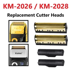 Original Electric Shavers Blades Golden Foil Knife Net and Cutter Head Suitable for Kemei KM-2026 KM-2028 Floating Razor