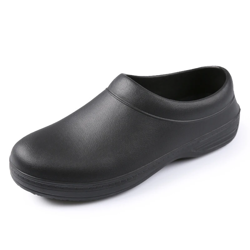 plus size mens casual non-slip chef shoes slip-on lazy shoe kitchen hotel worker loafers summer cook work slippers mans footwear