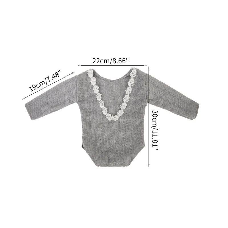 RIRI Baby Princess Lace Romper Photo เครื่องแต่งกาย 0-6M เด็กทารกชุดภาพเปลือย