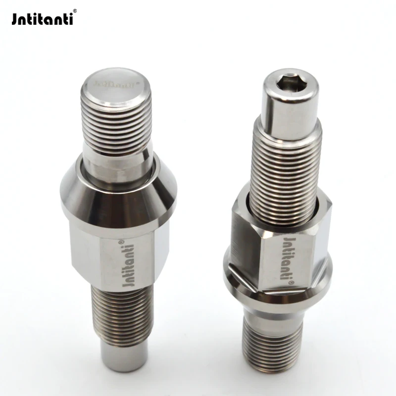 Jntitanti 10.9 grade Gr5 titanium 20pcs wheel stud M14*1.25*78mm & nut M14*1.25*27mm for BMW MINI