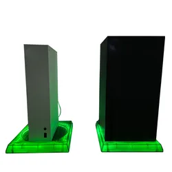 For Xbox Series X/S Game Console Vertical Stand APP Remote Control RGB LED Base Pickup Rhythm Light Heat Dissipation Dock Stand