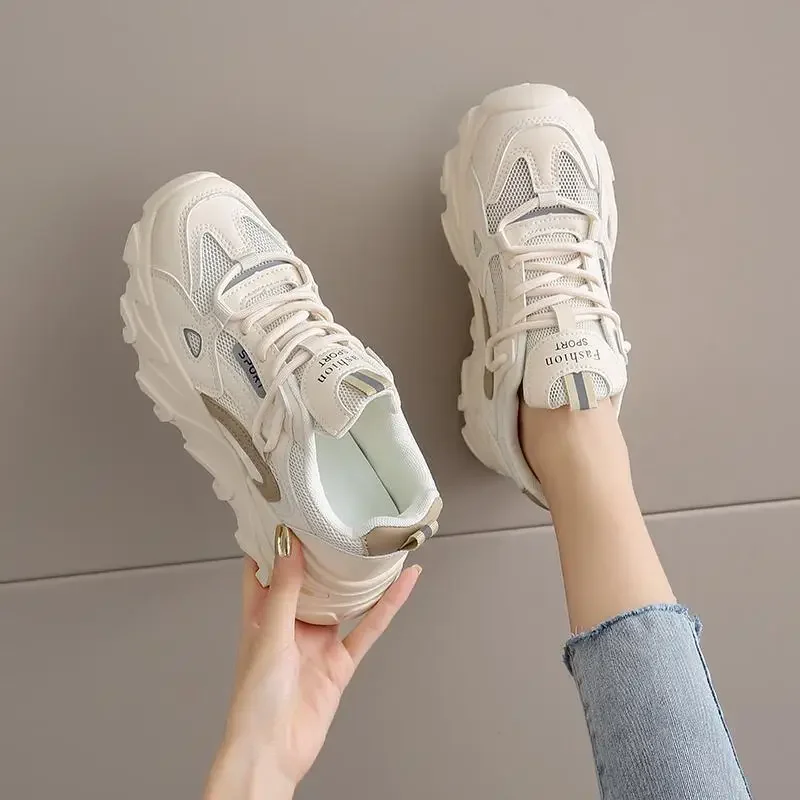 White Shoes for Women 2024 New Summer Thin Breathable Single Tenis Versatile Casual One-Suit Skirt Sports