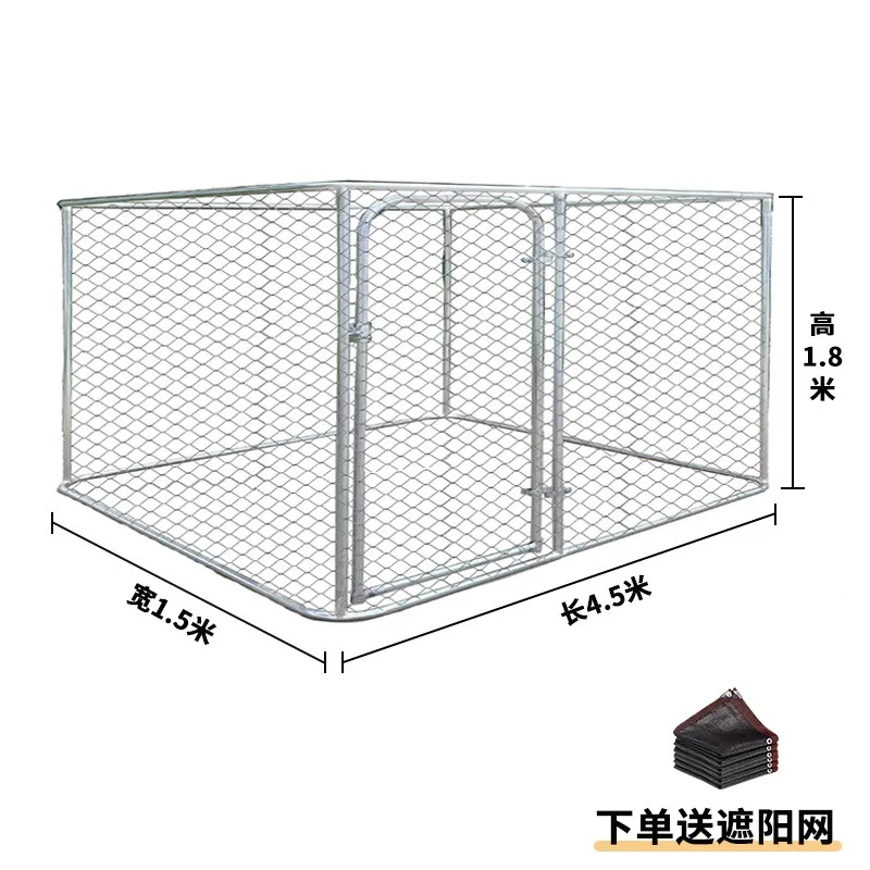 cage Large running cage outdoor fence, kennel kennel Large continuous row track Activity dog fence