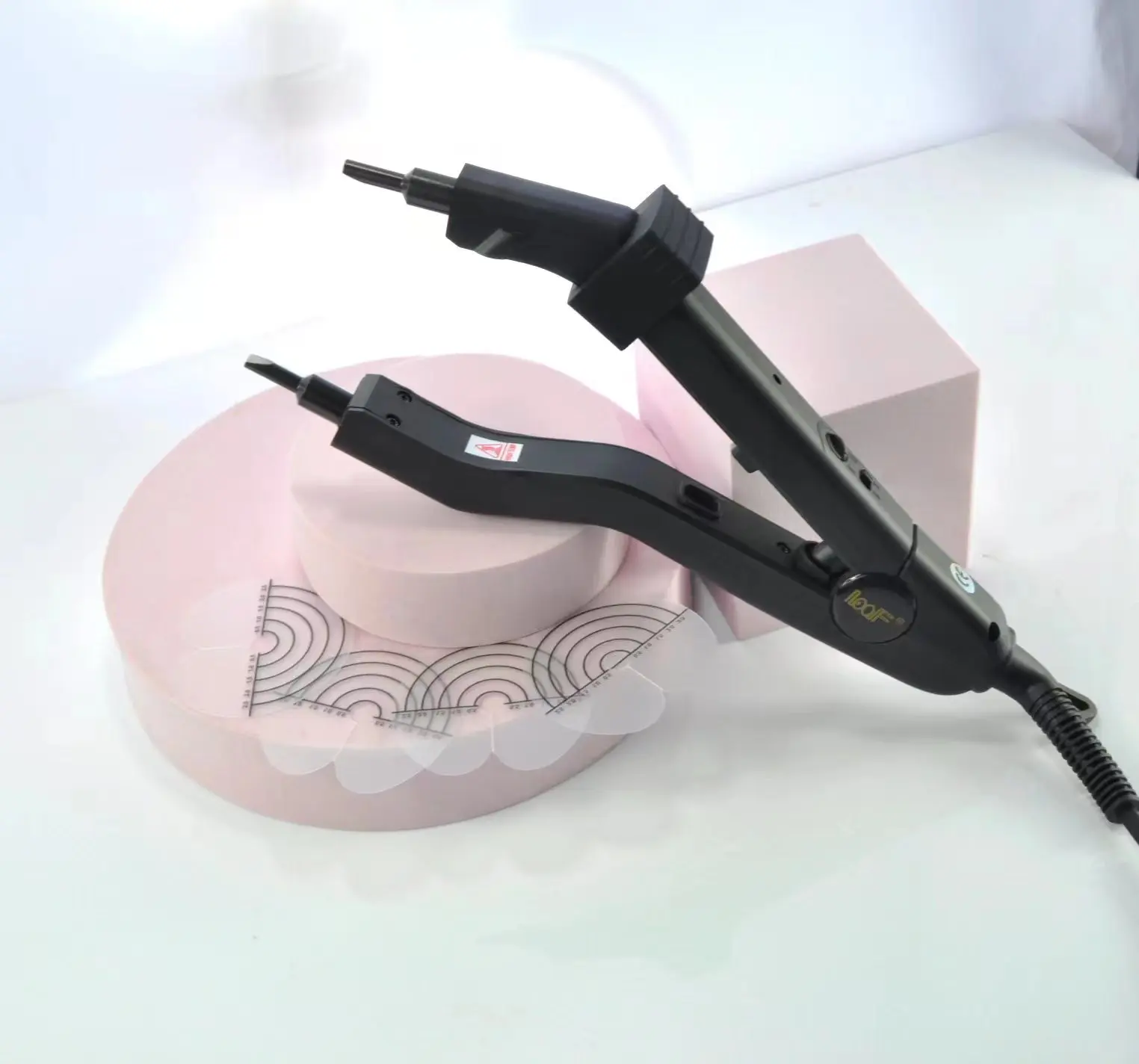 KIT connettore per capelli di calore nero di qualità 220 gradi jr609 ferro termico controllabile a temperatura ferro caldo veloce