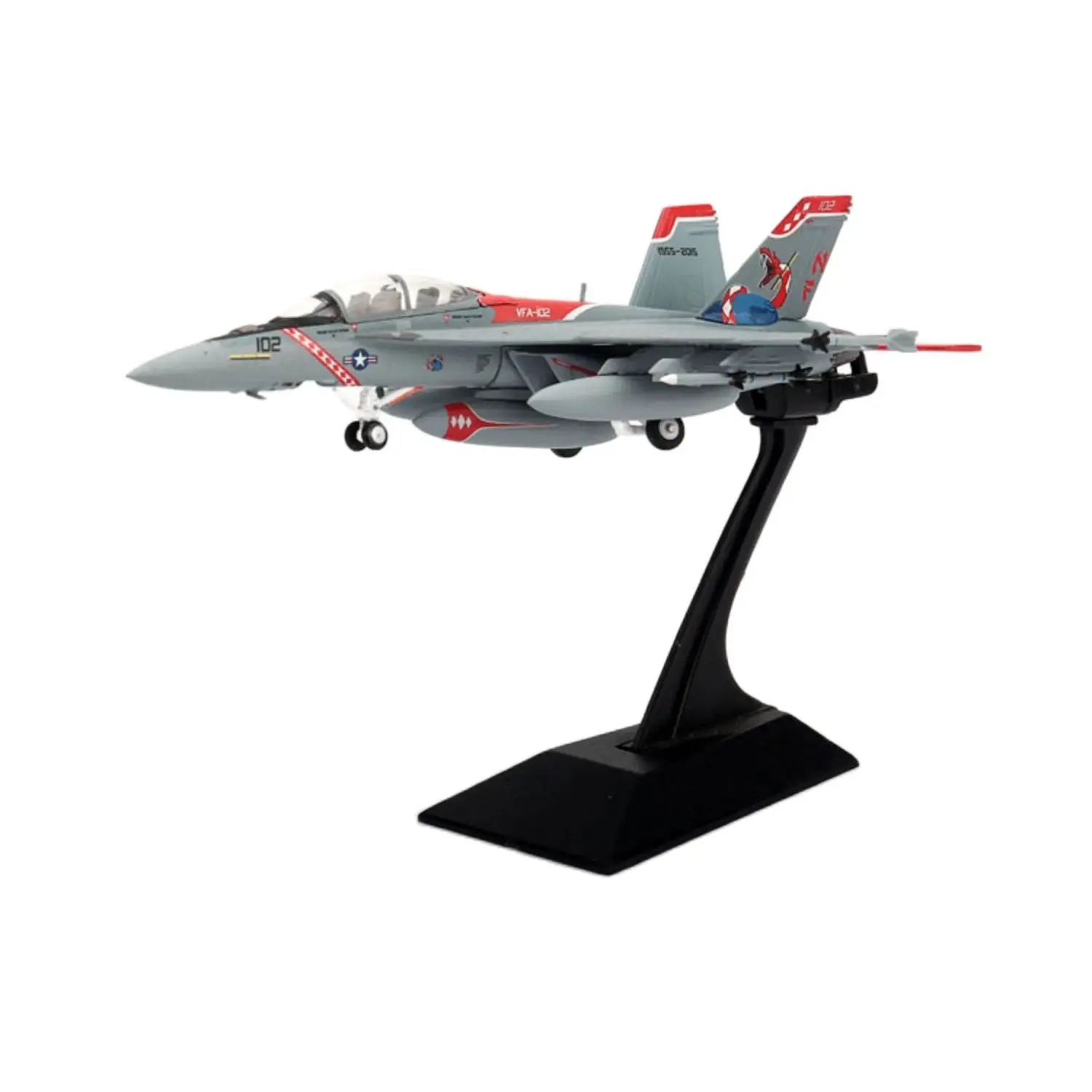 

Die cast F-18F Super Hornet fighter jet military combat 1:144 ratio alloy and plastic simulation gift