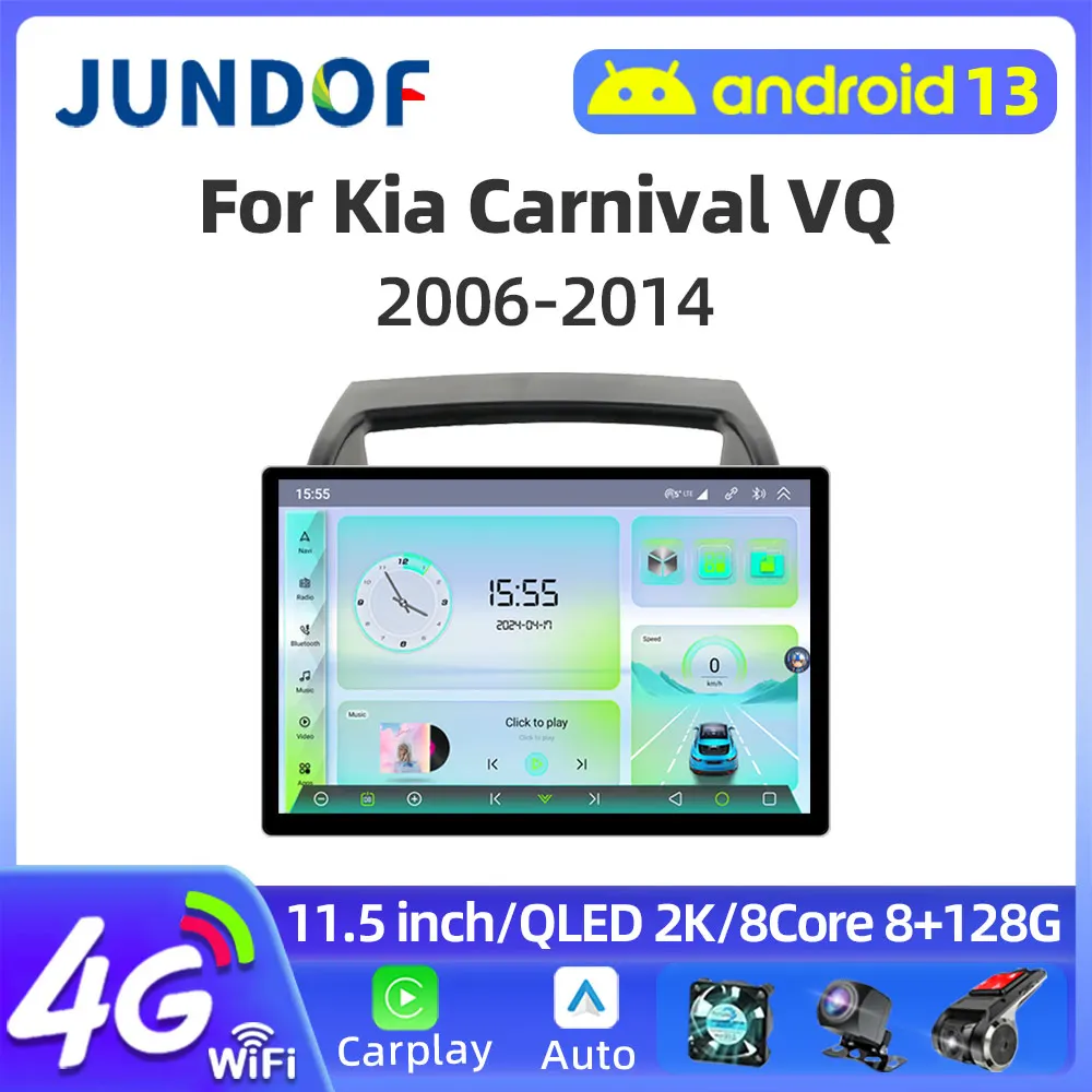 

11.5" Android 13 Car Radio For KIA Carnival VQ 2006 - 2014 Multimedia Player Stereo wireless Carplay Auto GPS 4G Head Unit