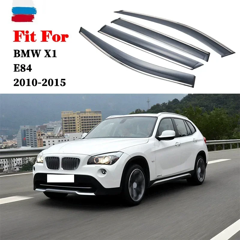 For BMW X1 E84 2010-2015 window visor car rain shield deflectors awning trim cover exterior car-styling accessories parts