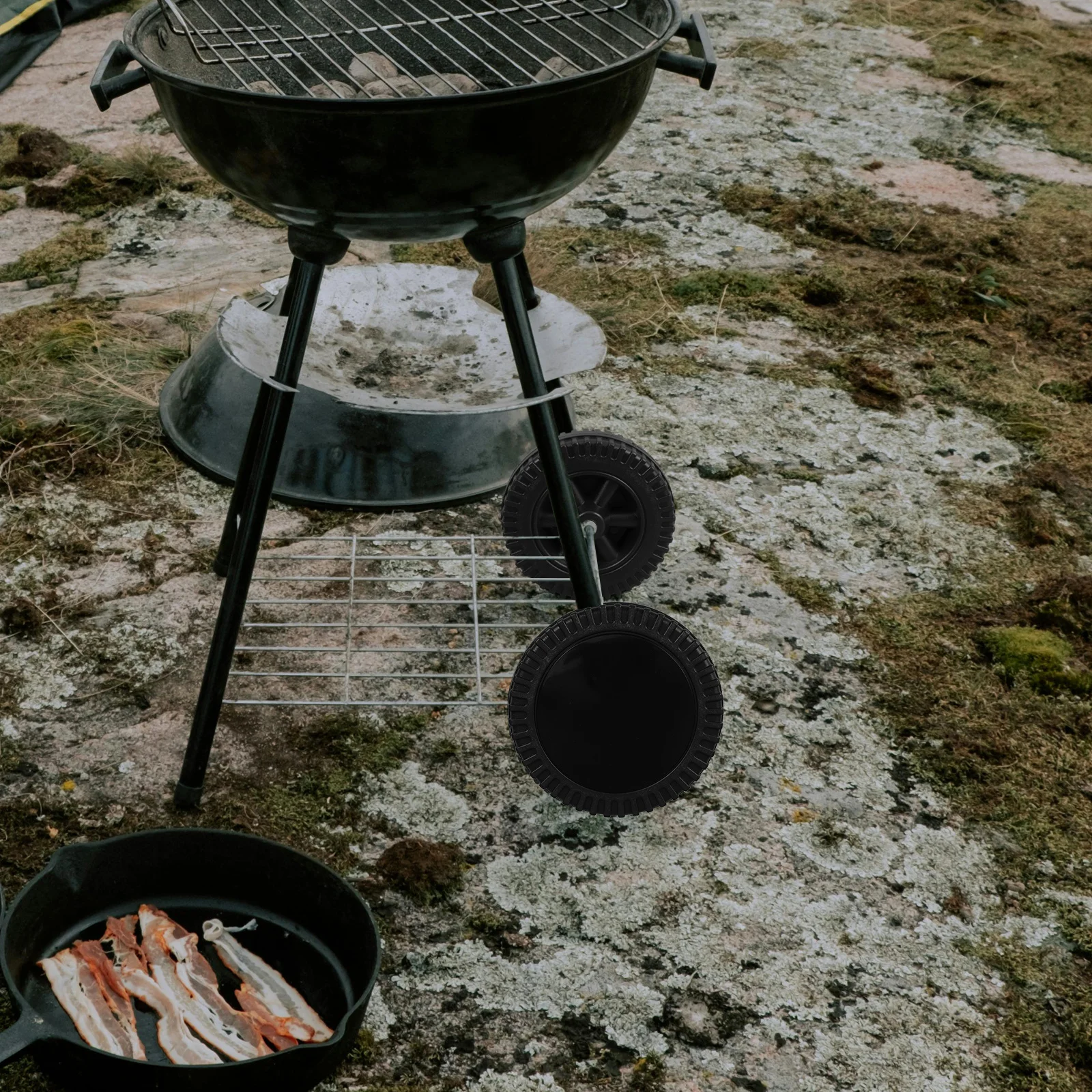 

2Pcs Grill Wheels 7 Inch Plastic Replacement Heat Resistant Heavy Duty Bbq Cart Wheels for Gas Grill Parts Wheelchair Tires