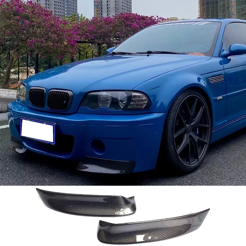 

Car Front Bumper Splitters Diffuser Spoiler Splitter Lip Guard Lip For BMW E46 1999-2006 M3 Carbon Fiber CSL Style