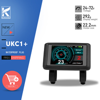 Electric Bike Display UKC1+ Panel Screen with SM/Waterproof Plug 24V36V48V/60V/72V Matching JN controller Bicycle Accessories