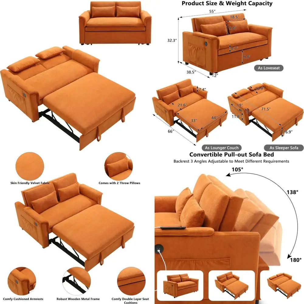 أرائك عصرية بمقعدين، وأريكة مخملية للنوم، وأرائك كرسي مع سرير قابل للسحب، وأرائك قابلة للتحويل بمقعدين لشركة الشركة #1