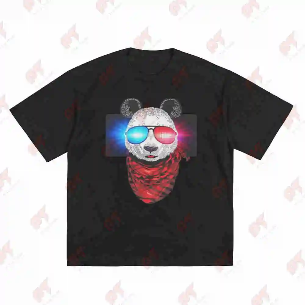 Sound Activated LED Glow In The Dark Neon Rave Party Concert Halloween Short Sleeve Tee 100% Cotton T-Shirt