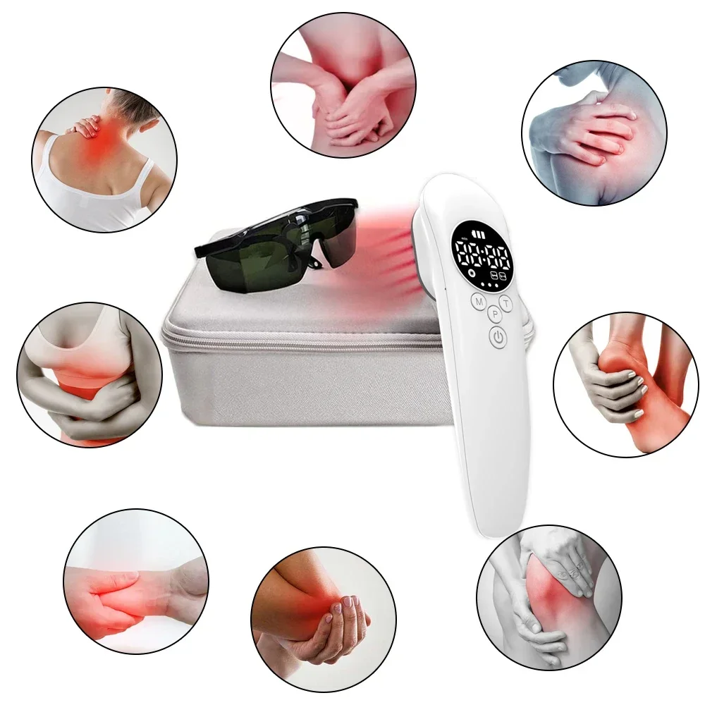 Low Level Laser Therapy Machine 14*650nm 3*808nm Cold Laser Treatemnt for Joint Pain Sciatica Sports Injuries Soft Tissue Repair