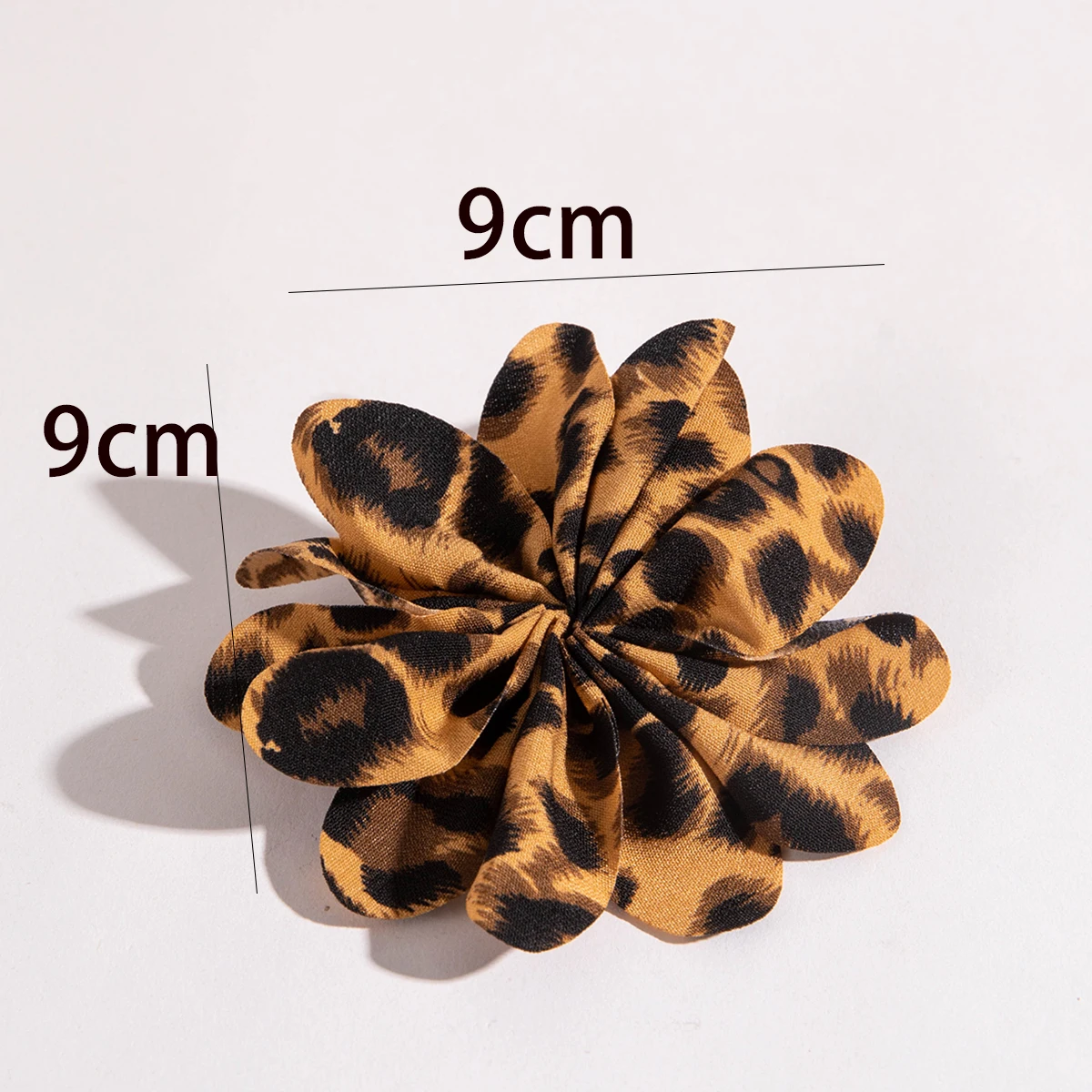 Docona Sweet Roman Fabric Large Flower Brooch for Women's Charm Geometric Plant Clothing Accessories 2024 Fashion Jewelry Gifts