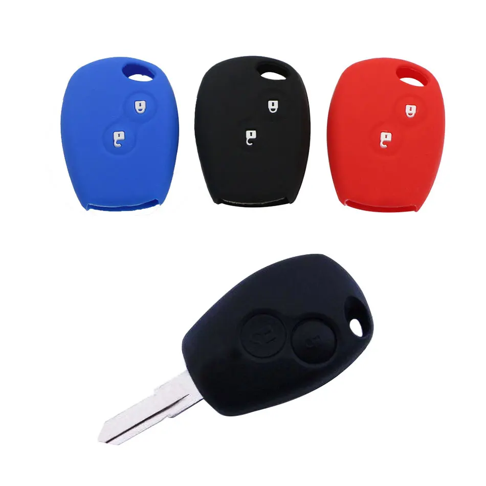 Silicone Car Key Case Cover 2 Buttons for Renault Kangoo DACIA Scenic Megane Sandero Captur Twingo Modus 2/3 Buttons