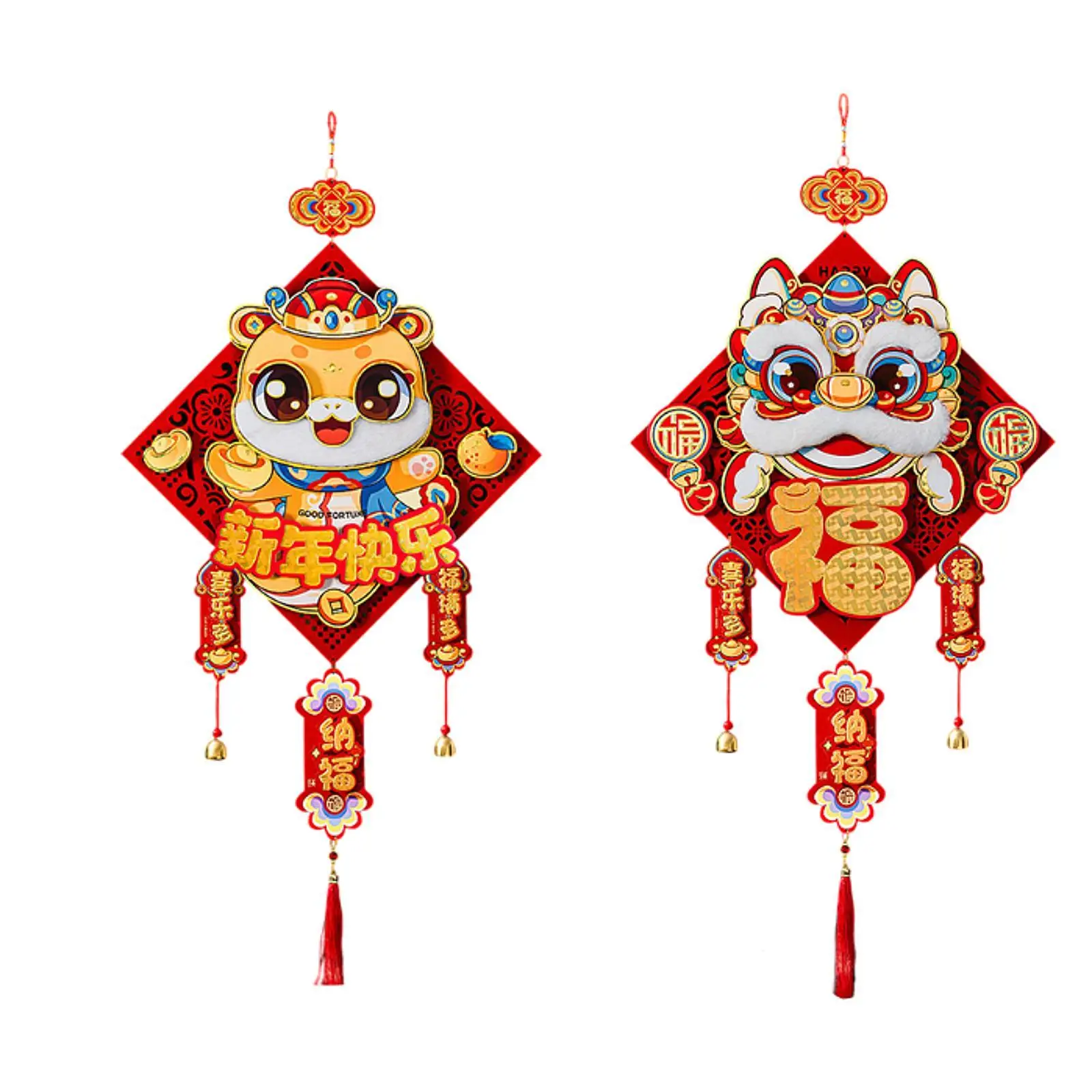Chinese Snake New Year Hanging Decor 39x103cm for Various Occasions