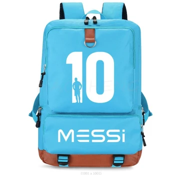 Sıcak Messi okul çantaları yüksek kapasiteli su geçirmez kolej sırt çantası basit kadınlar ve erkekler dizüstü okul çantaları seyahat serin Mochilas