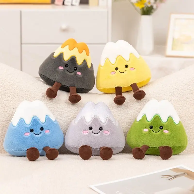 

18CM Fun New Mountain Cartoon Plush Toy, Small Mountain Volcano Snow Mountain Doll for Children as a Festival and Birthday Gift