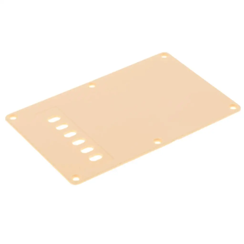 ABS Plastic Guitar Backplate 6 Hole Cavity Cover Parts Accessory for Standard Precision Jazz Bass view 2