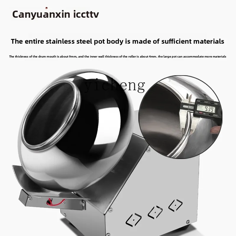 Macchina per glassa ZZ, asciugatrice e lucidatura, arrotondatrice per film di caramelle