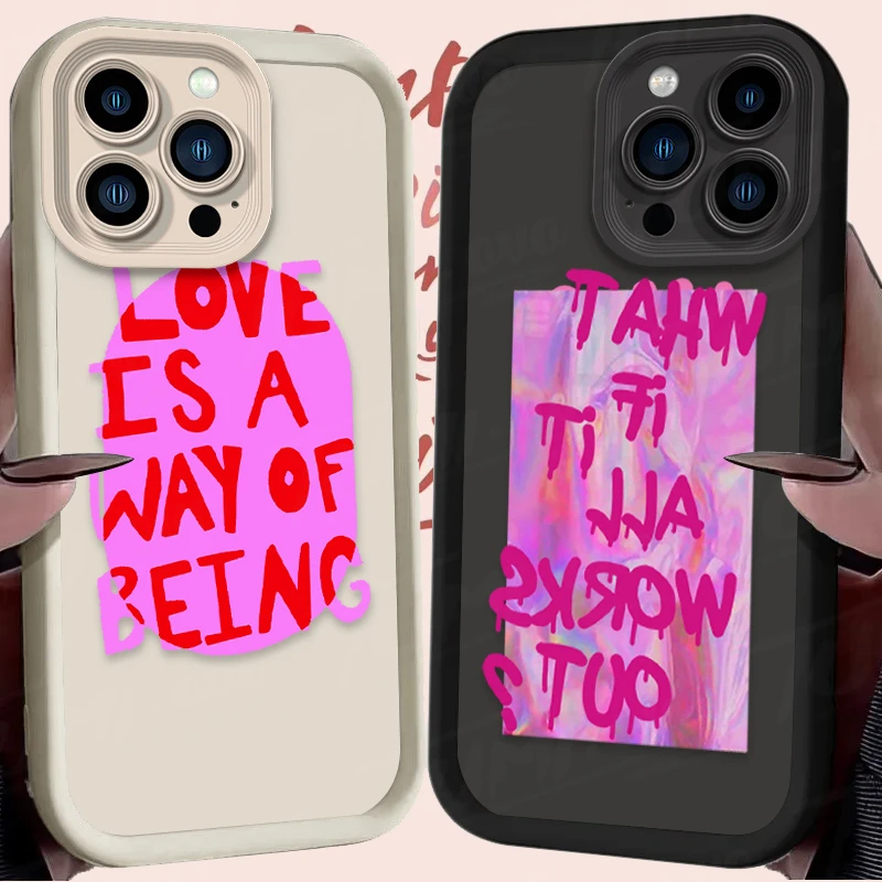 3D Colorful Maximalist More Amor Por Favor Case for iPhone 16 15 14 13 12 11 Pro Max XS X XR 8 7 6S Plus SE 2020 Soft TPU Cover