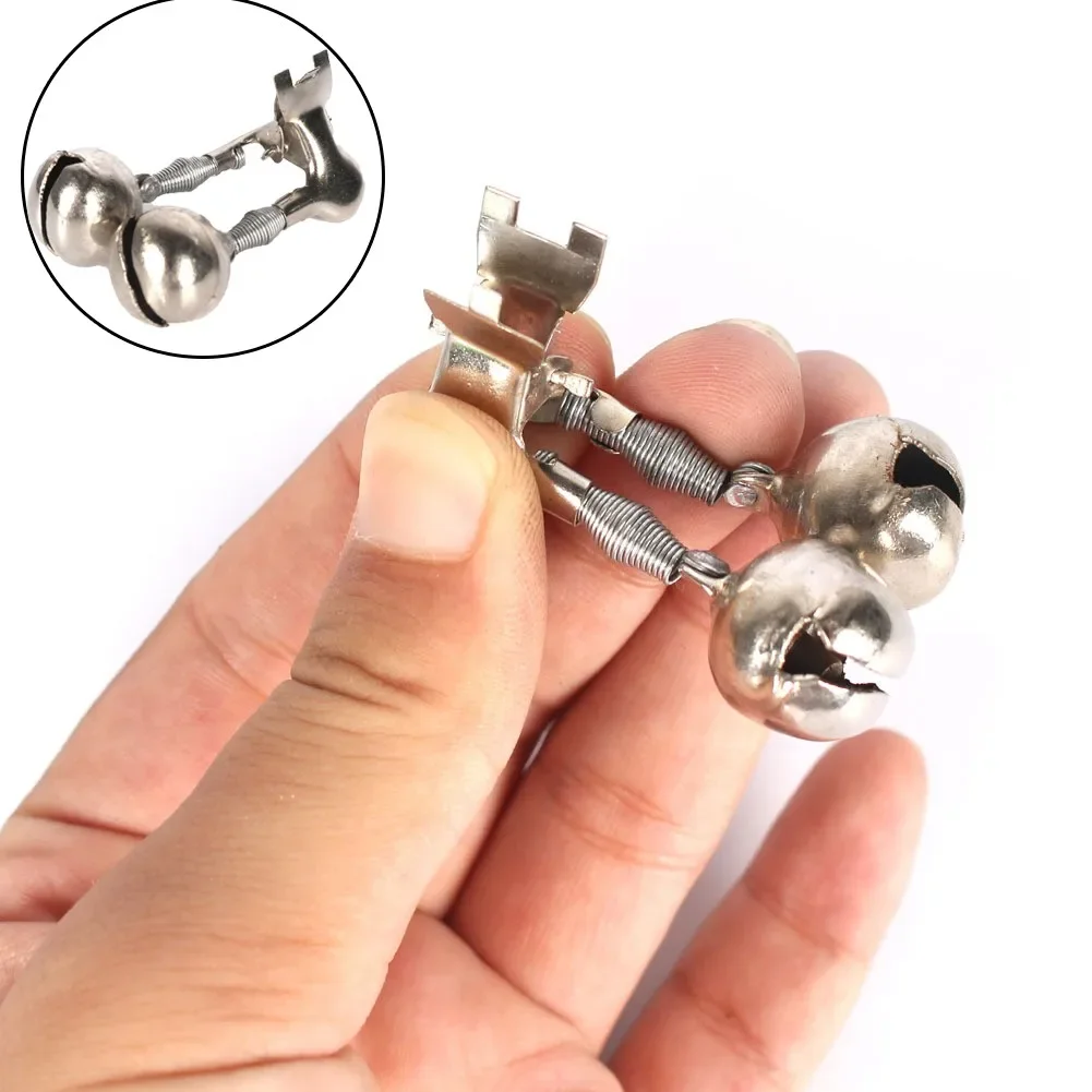 

10pcs Fishing Bite Alarms Fishing Rod Bell Rod Clamp Tip Clip Bells Ring Outdoor Night Fishing Accessories Household For Fisher