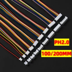 5Sets 2/3/4/5/6/7/8/9/10 Pin Pitch Male Female Plug Socket JST 2.0mm PH2.0 PH 2.0mm Wire Length 26AWG Wire Cable Connector