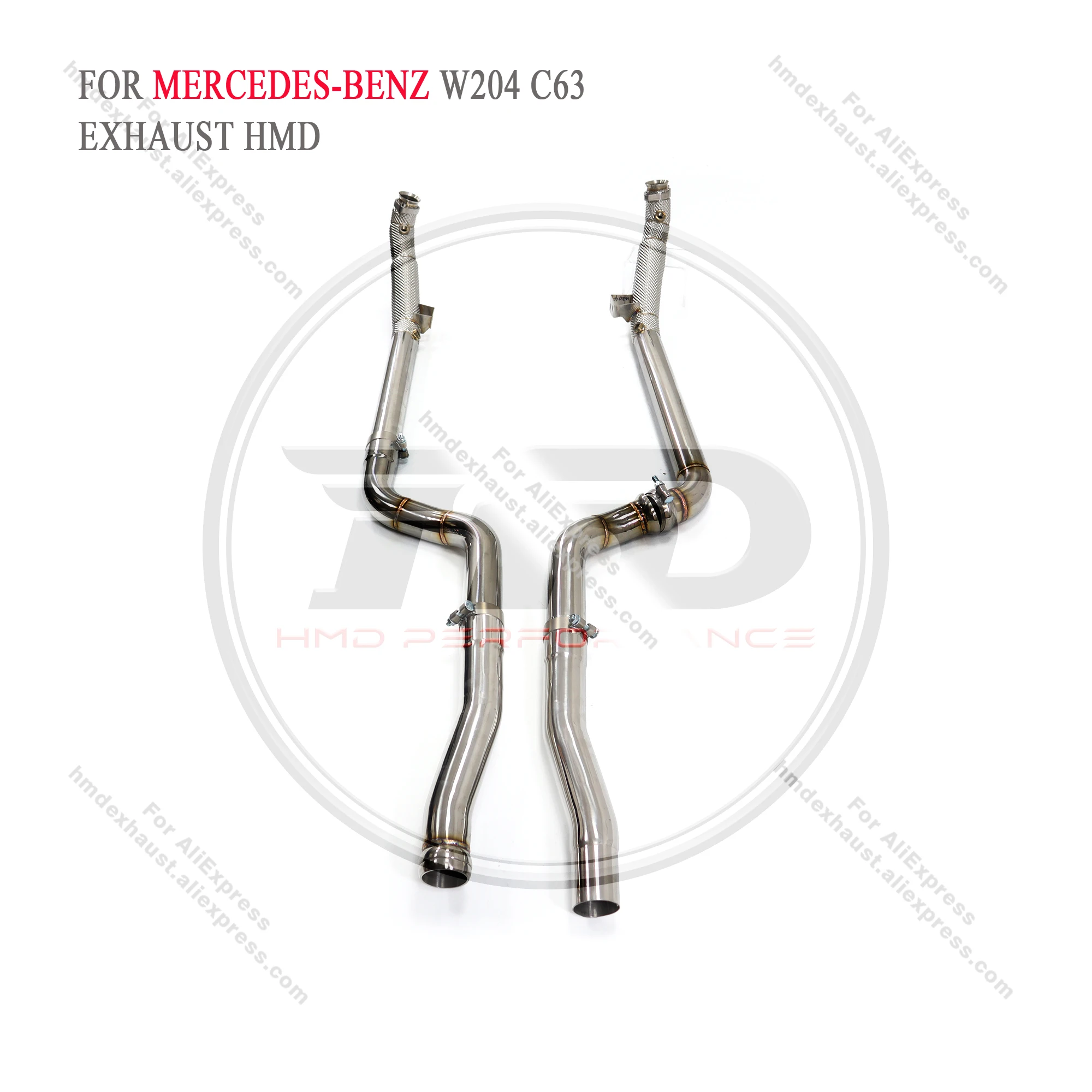 

HMD Exhaust System Downpipe for Mercedes-Benz C63 W204 Performance With Catalyst Pipe