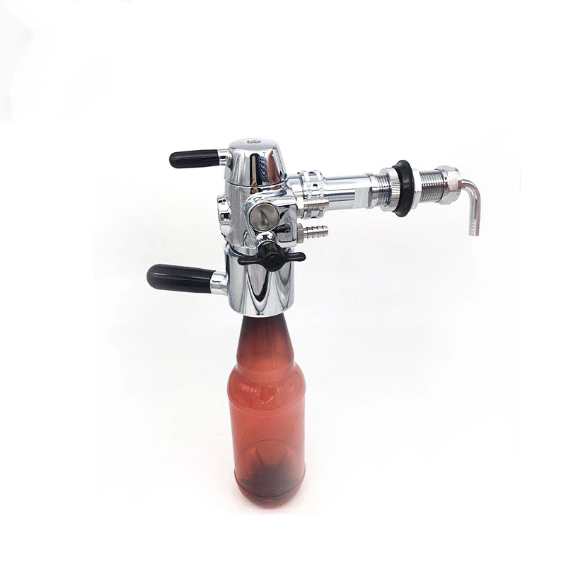 Manual Beer Bottle Filler Tap Defoamer Swing Top Glass Bottle Fillling Remove Foam Beer Keg Tower Filler Machine