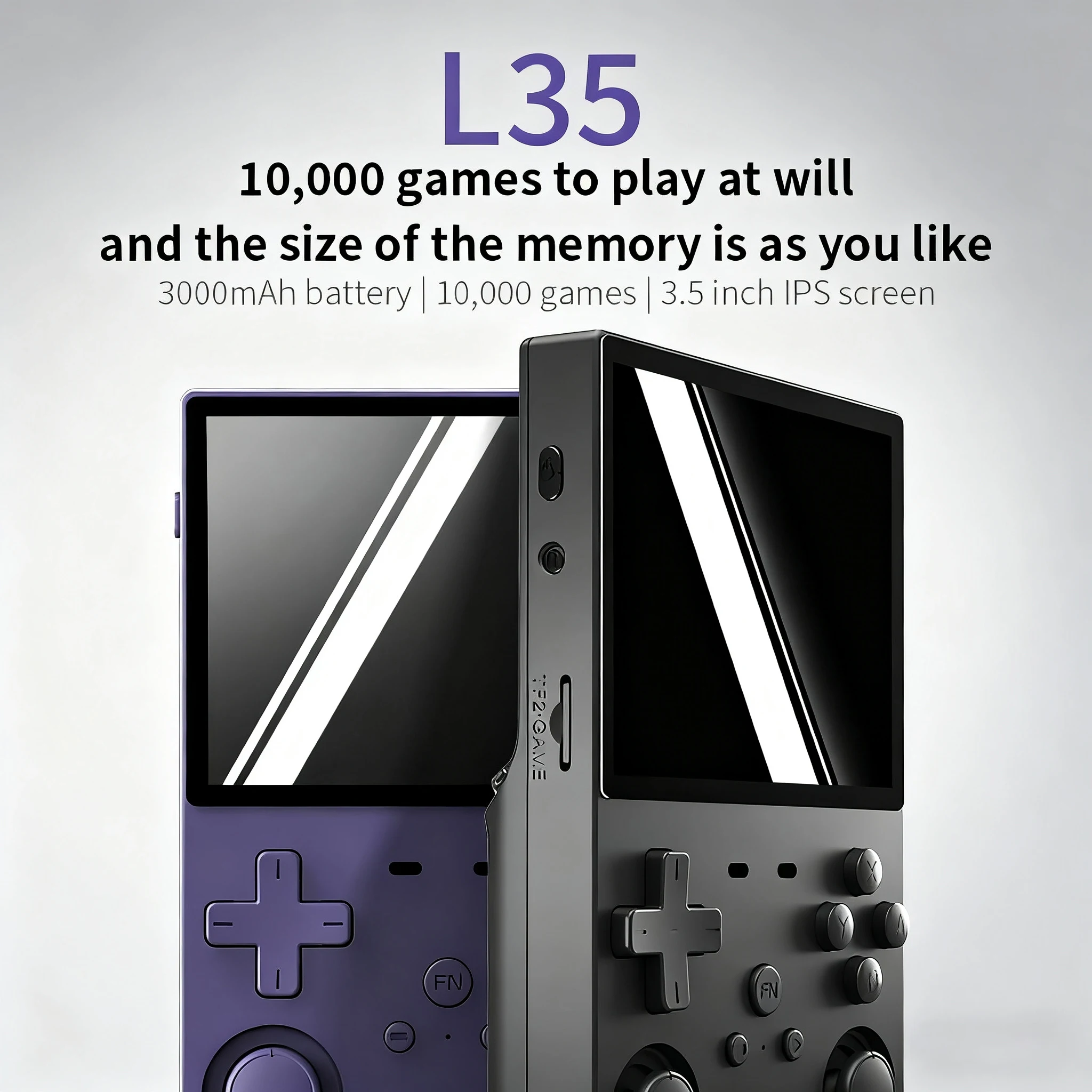 Console di gioco portatile retrò portatile Open Source L35 Mini + schermo IPS 10000 giochi integrati Sistema di videogiochi classico Regalo per bambini