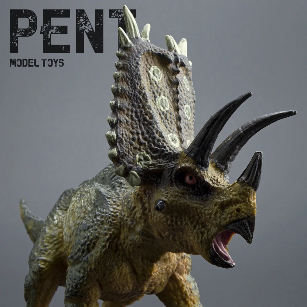 

Pentaceratops Dinosaur Model Solid Hard PVC Realistic Jurassic World Figure Toy for Boys Kids Collectible Decoration Gift HG13